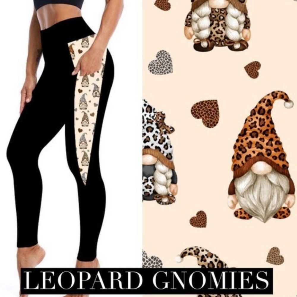 Plaid Gnome One Size NWT Leggings